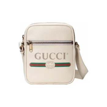 GUCCI Leather Camera Bags Crossbody Bag Shoulder Bag Unisex White