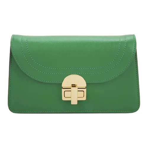 MARNI Cow Leather Handheld Shoulder Bag, Crossbody Bag Trumpets Women's Green