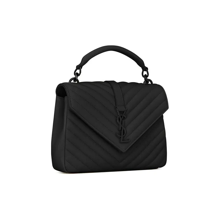 SAINT LAURENT Sheepskin Handbag, Shoulder Bag, Crossbody Bag Medium Size Women's Black-1