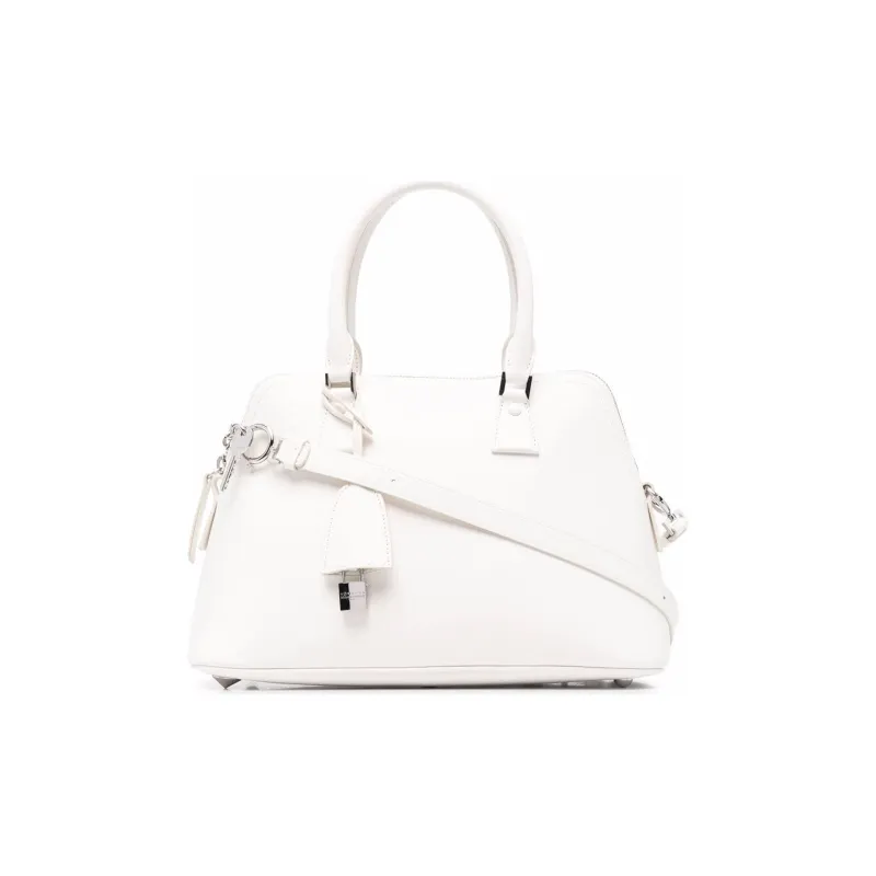 Maison Margiela Leather 5AC Bag Handbag Women's White-1