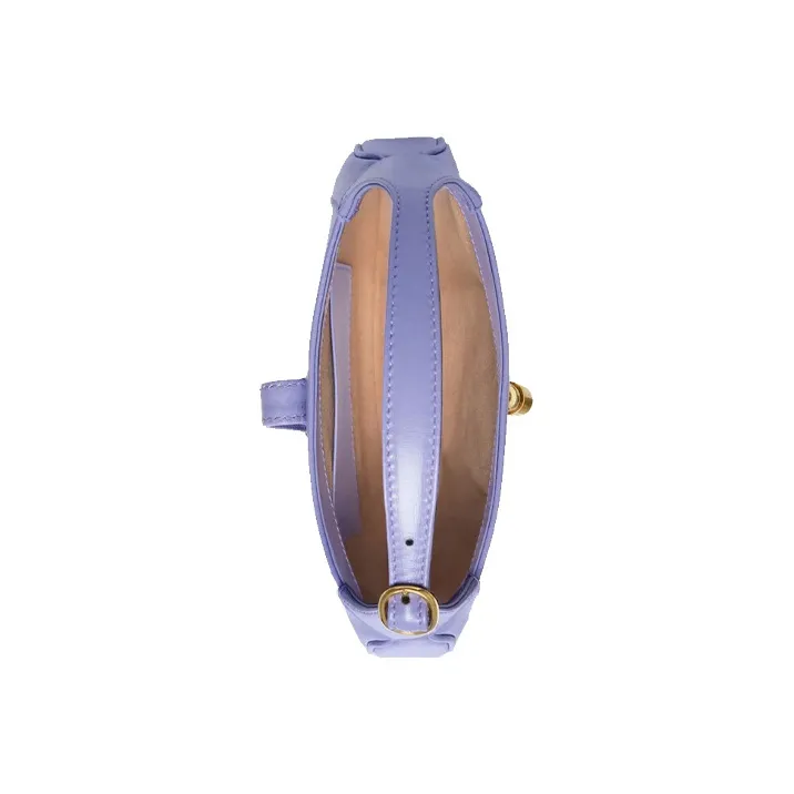 GUCCI Jackie 1961 Leather Crescent Shoulder Bag Shoulder Bag Crossbody Bag Mini Women's Light Purple-4