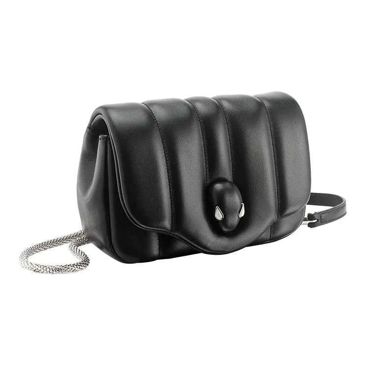 BVLGARI AMBUSH Collaboration Leather Fanny Pack Regular Unisex Black-2