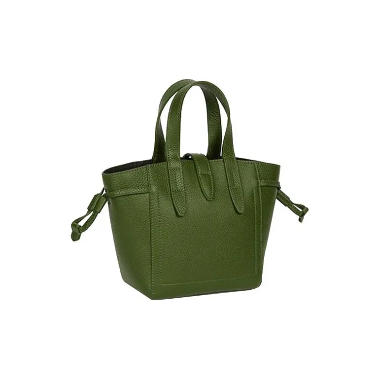 Furla Net Collection Cow Leather Tote Bag Shopping Bag Shoulder Bag Crossbody Bag Handbag Mini Women's Emerald Green-1