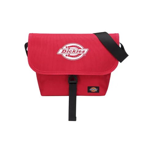 Dickies Polyester Messenger Bag Crossbody Bags Medium Size Unisex Red