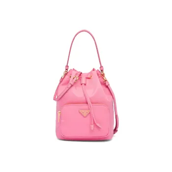 PRADA Nylon Fabric Crossbody Bags Handbags Women's Begonia Pink