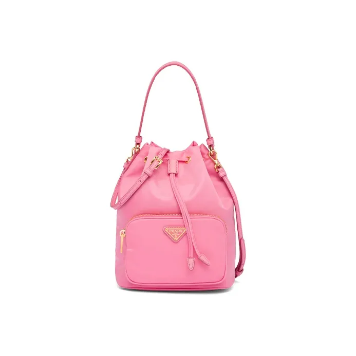 PRADA Nylon Fabric Crossbody Bags Handbags Women's Begonia Pink-0