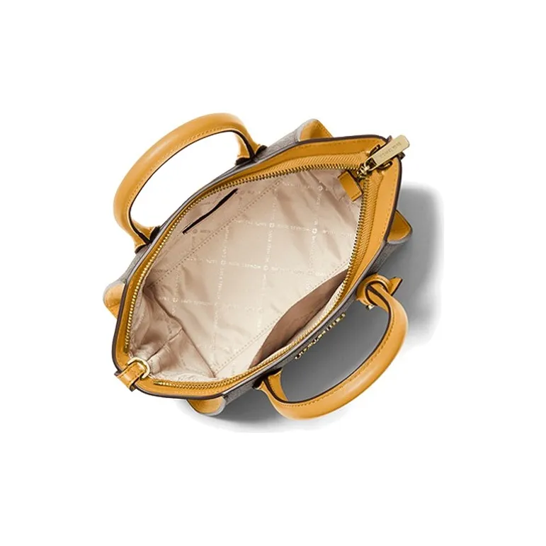 MICHAEL KORS Avril Leather Ear Bag, Handbag, Crossbody Bag Trumpets Women's Golden Orange-2