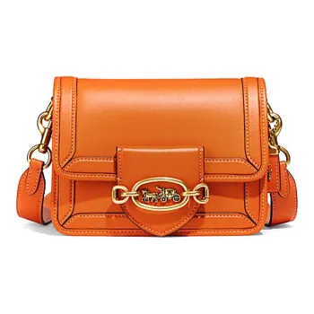 COACH Hero Cow Leather Handbag, Shoulder Bag, Crossbody Bag Small Size Women's Orange