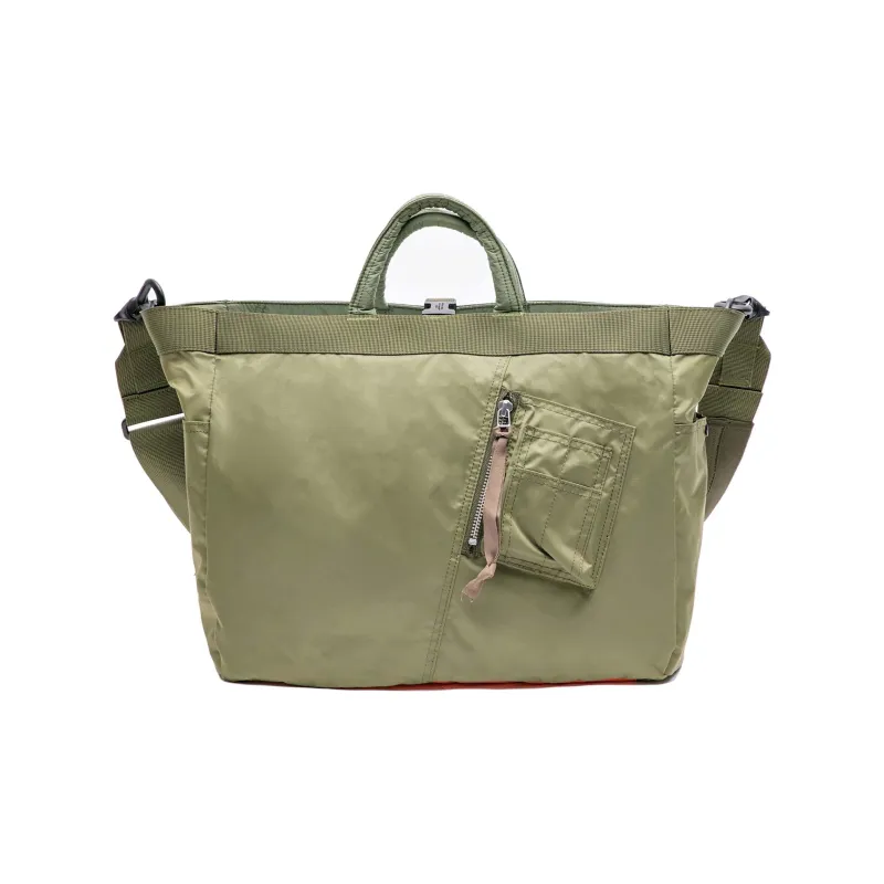 The MAD HATcher Nylon Tote Bag Shopping Bag Shoulder Bag Handbag Medium Size Unisex Multicolor-13