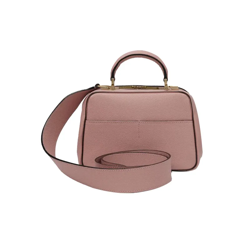 Valextra Serie S Calfskin Handbag Shoulder Bag Crossbody Bag Mini Women's Rose Pink-2