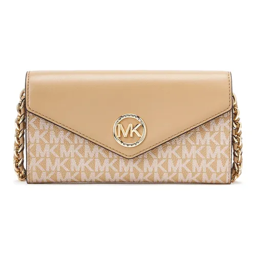 MICHAEL KORS MICHAEL KORS Luggage Collection Cow Leather Crossbody Bag Large Size Women's Camel