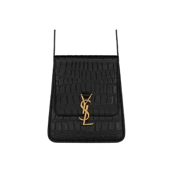 SAINT LAURENT KAIA Calfskin Crossbody Bag Shoulder Bag Women's Black