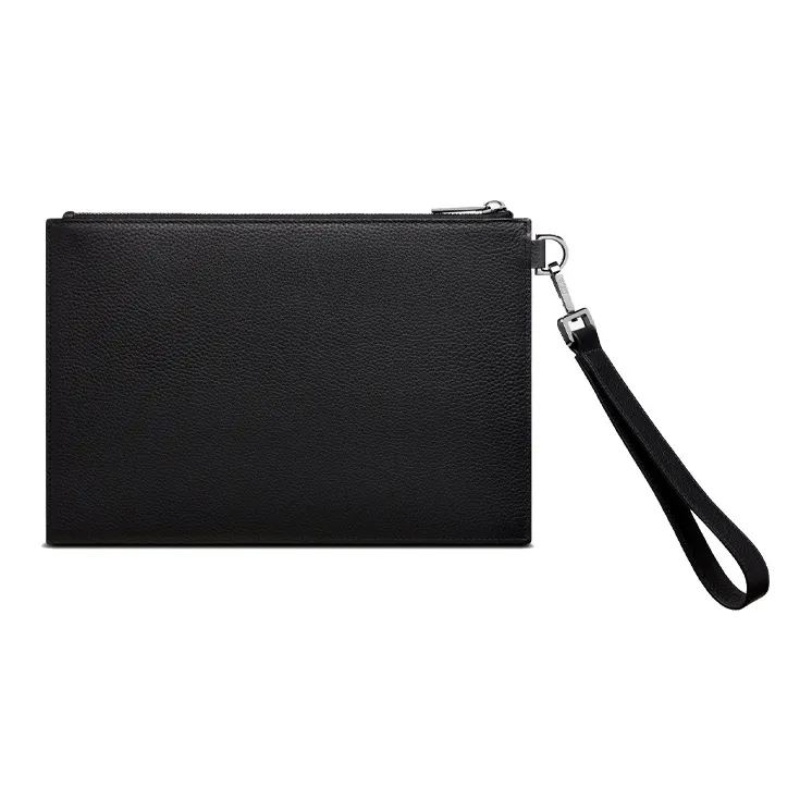 DIOR Grained Calfskin Wallets Clutches Men's Black-1
