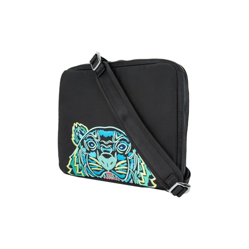 KENZO Fabric Shoulder Bag Crossbody Bag Men's Black-1