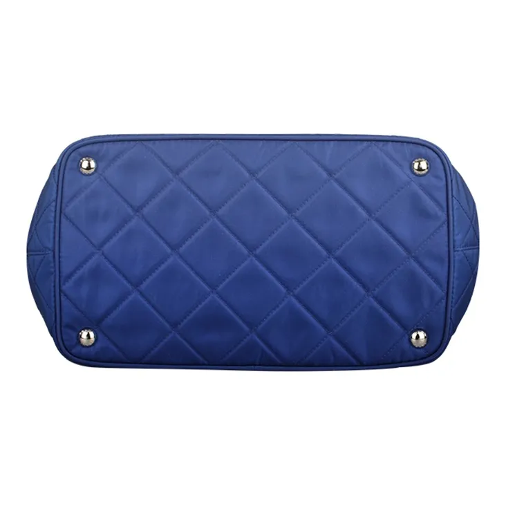 PRADA Fabric Tote Bag Shopping Bag Crossbody One Shoulder Handbags Women's Royal Blue-2
