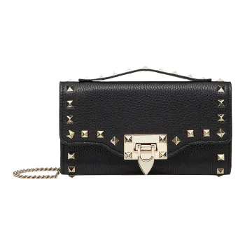 Valentino GARAVANI Calfskin Wallet Women's Black