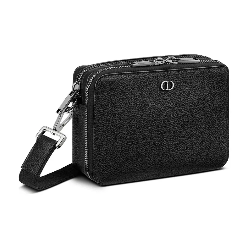 DIOR Grained Calfskin Shoulder Bag, Crossbody Bag, Clutch Regular Men's Black-1