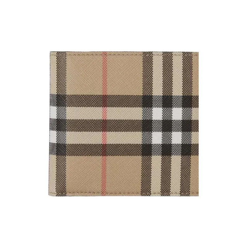 Burberry Leather Wallets Coin Purses Men's Light Umber-0