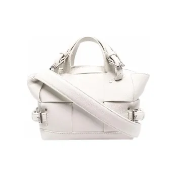 Bottega Veneta Cow Leather Handbag, Shoulder Bag Regular Women's White