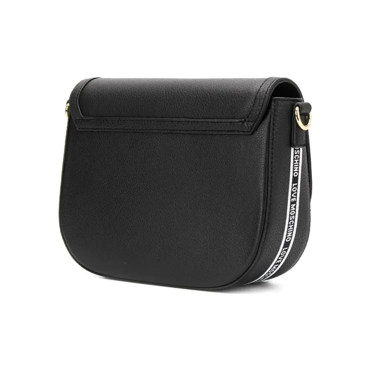 LOVE MOSCHINO Leather Shoulder Bag Crossbody Bag Women's Black-2