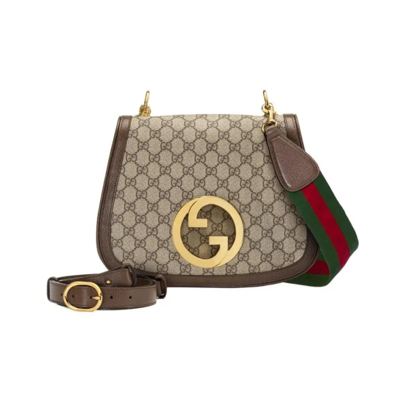 GUCCI Blondie Canvas With Leather Handbag, Shoulder Bag Women's-1