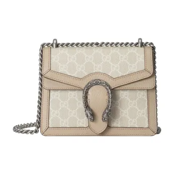 GUCCI Dionysus Canvas With Leather Crossbody Bag, Shoulder Bag Women's