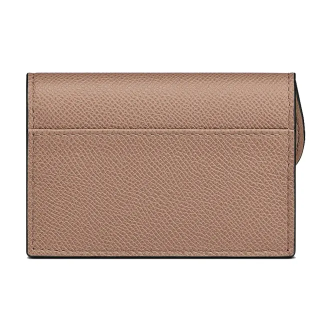 DIOR Saddle Grain Cow Leather Saddle Bag Card Holder Women's Crimson/Light Umber-2
