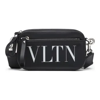 Valentino Cow Leather Shoulder Bag, Crossbody Bag, Sling Bag, Fanny Pack Trumpets Men's Black