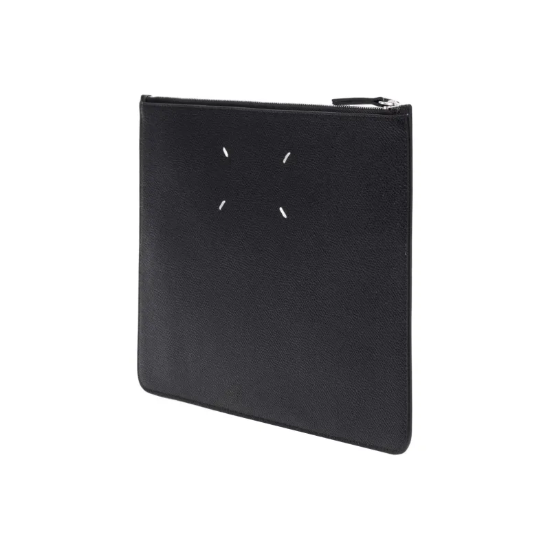 Maison Margiela Cow Leather Clutch Unisex Black-1