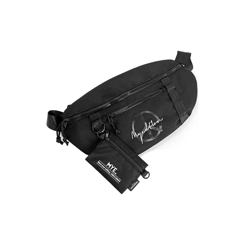 MYEDITION Dumpling Bag, Shoulder Bag, Crossbody Bag, Sling Bag Ballistic Nylon Black Unisex-3