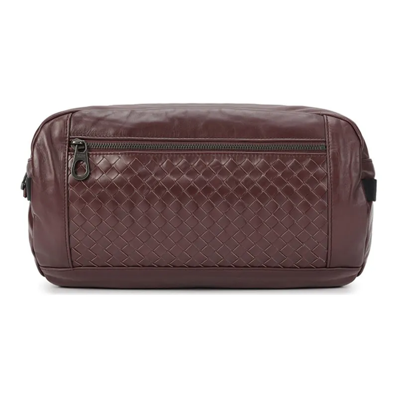 Bottega Veneta Leather Fanny Pack Women's Burgundy-0