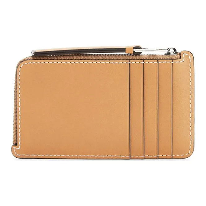 LOEWE Calfskin Wallets Card Holders Men's Light Caramel-1