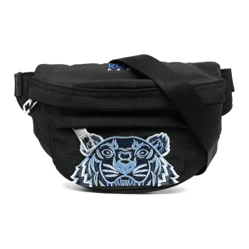 KENZO Polyester Crossbody Bags Sling Bags Small Size Men's Black Blue Logo