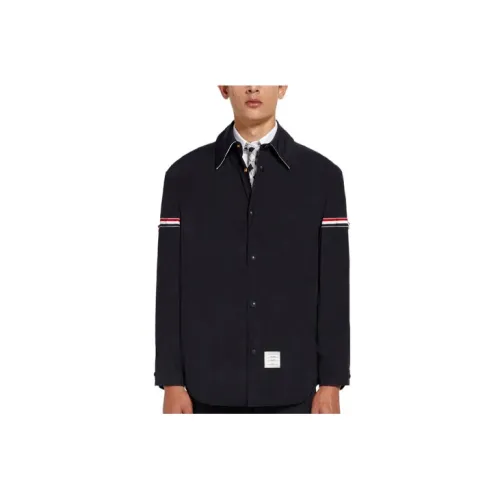 THOM BROWNE Jackets Men Dark Blue