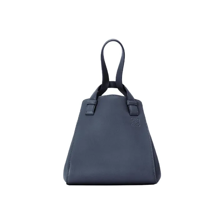 LOEWE Hammock Nappa Leather Handbag Shoulder Bag Crossbody Bag Women's Navy-0