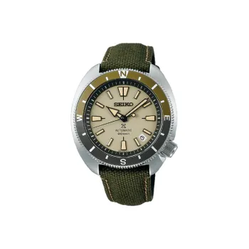 SEIKO Prospe Collection Automatic Mechanical Movement Nylon Strap Watch Men's Watches Green Dial SRPG13K1