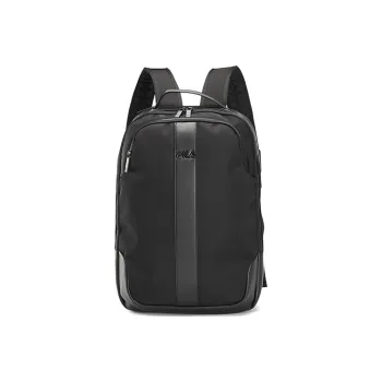 FILA Fabric PU Backpack Large Size Men's Jet Black