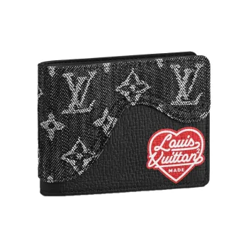 LOUIS VUITTON X Nigo Slender Wallet Monogram Black
