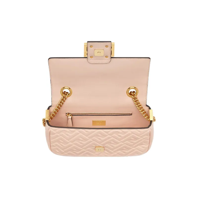 FENDI FF Baguette Motif Chained Shoulder Bag-3