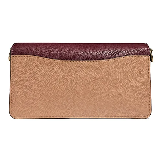 COACH Tabby Leather Portable Crossbody Bag Shoulder Bag Medium Size Women's Vintage Orange-Purple Combination-2