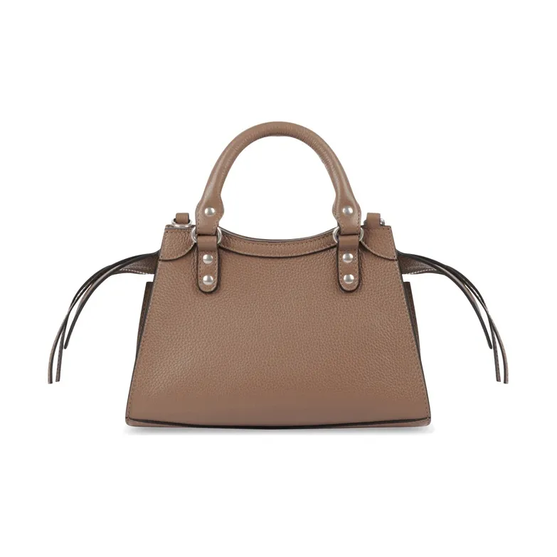 Balenciaga Cow Leather Handbag Shoulder Bags Mini Women's Brown-1