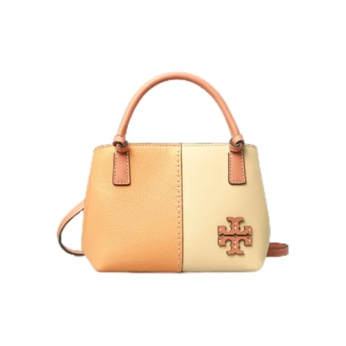 TORY BURCH McGraw Cow Leather Handbag Shoulder Bag Crossbody Bag Mini Women's Creamy White/Mellow Yellow Multicolor