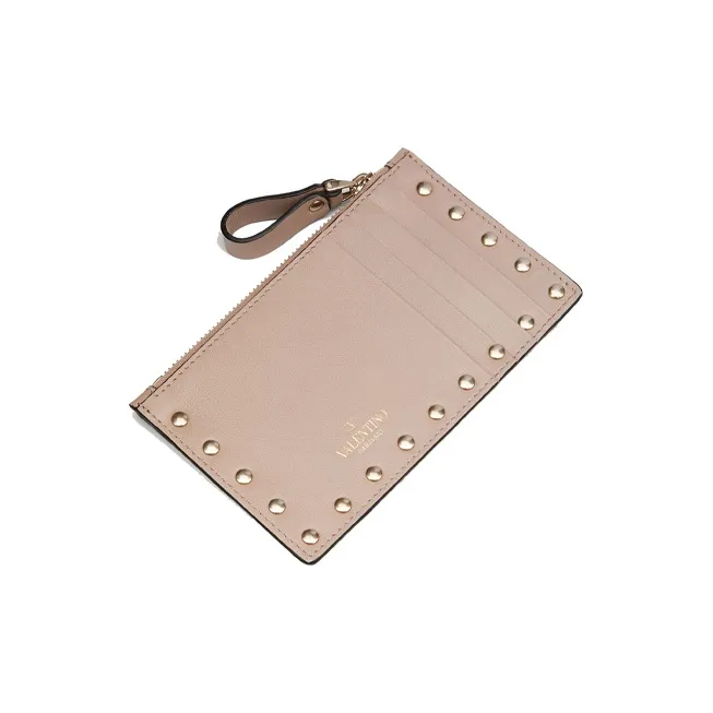Valentino Garavani Roskstud Zip-Up Coin Purse-2
