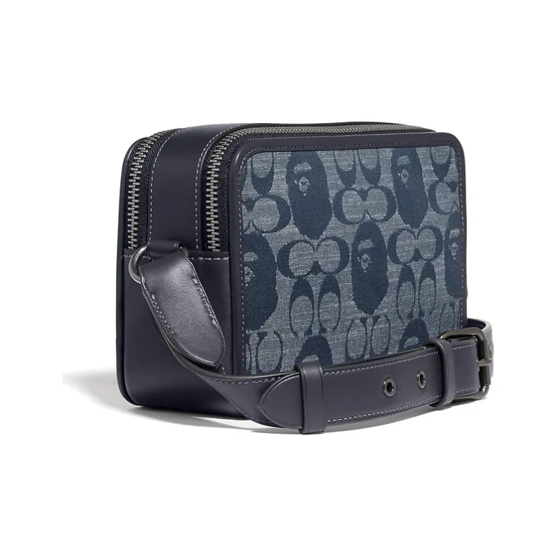 Bape Black X COACH Box Crossbody Bags-1
