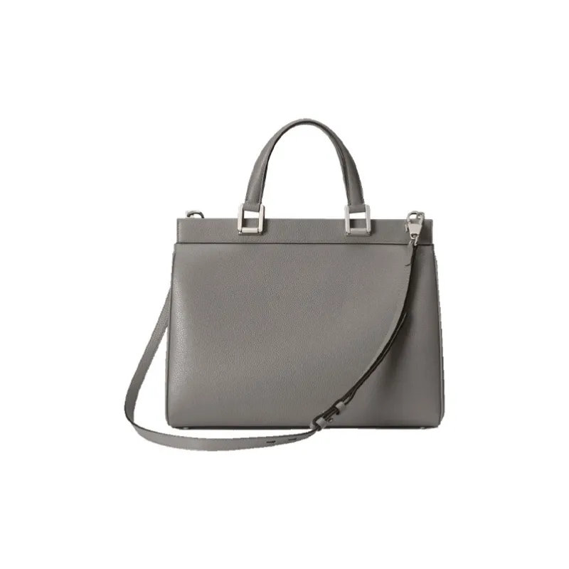 GUCCI Zumi Leather Shoulder Bag Crossbody Bag Handbag Medium Size Women's Gray-2