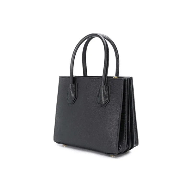 MICHAEL KORS Mercer Leather Crossbody Handbag Women's Black-1
