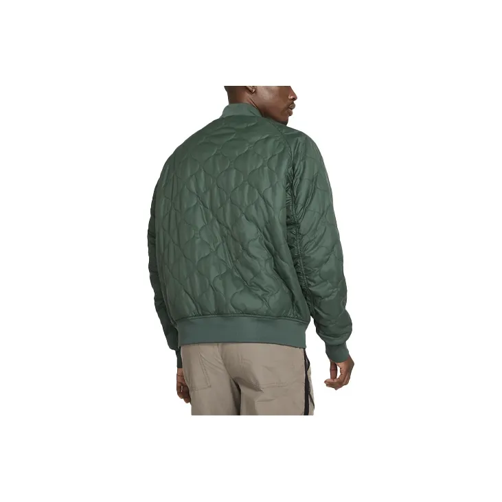 Nike Sportswear Essentials Series Puffer Jacket Winter Men's Silver Galaxy Green-1