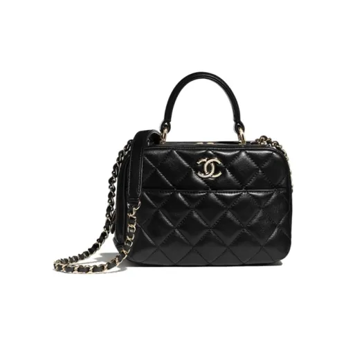 CHANEL Sheepskin Controller, Shoulder Bag, Crossbody Bag, Handbag Trumpets Women's Black