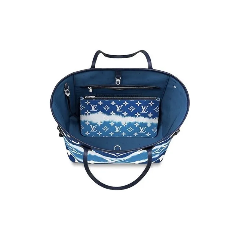LOUIS VUITTON Neverfull Lv Escale Mm Bleu-3