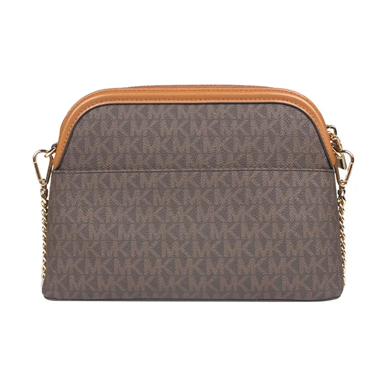 MICHAEL KORS Mott PVC Dome Bag, Shoulder Bag, Crossbody Bag Regular Women's Brown-3